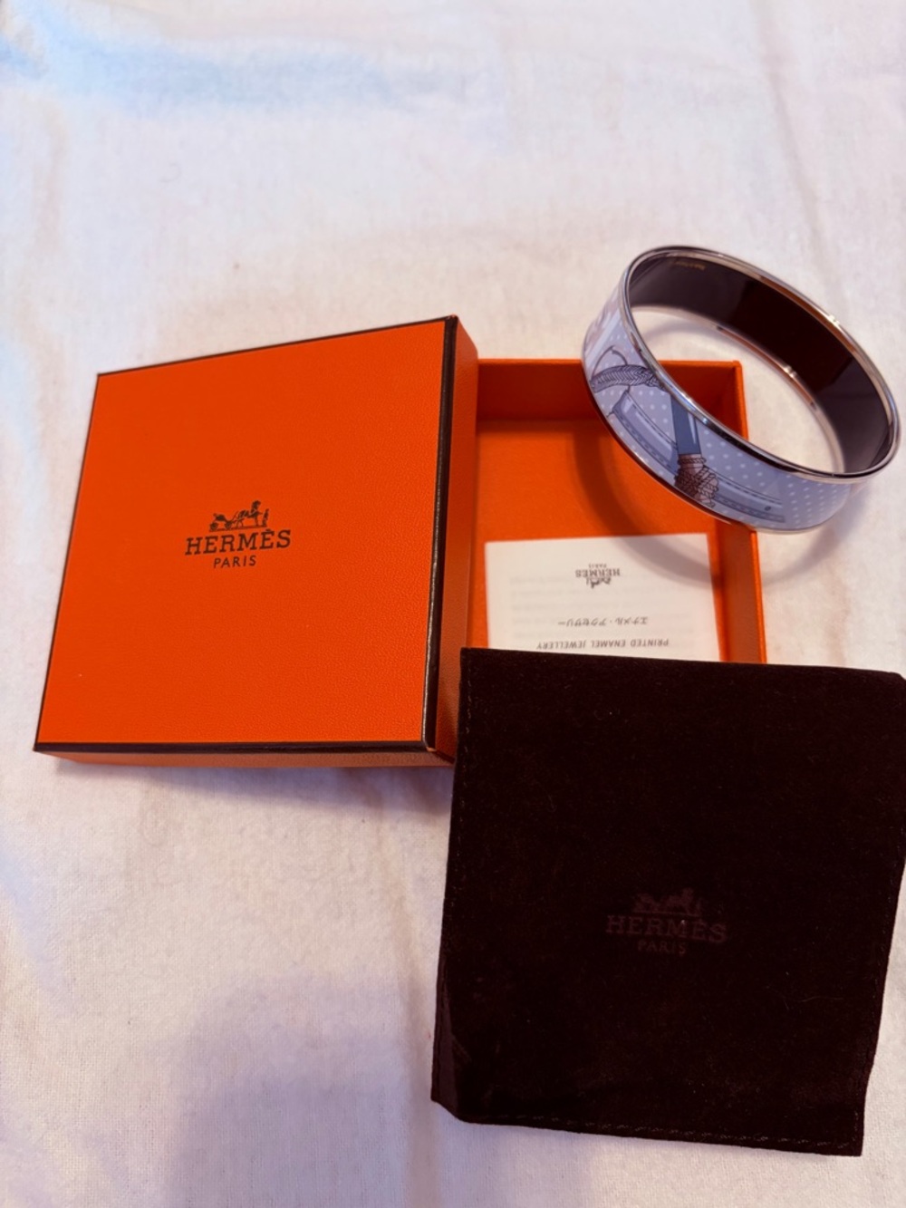 Women’s Lavender Enamel Bangle Bracelet